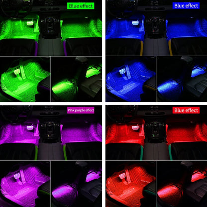 Transform Your Ride: RGB Neon Car LED Interior Lights with APP Control - Ultimate Atmosphere Enhancer!