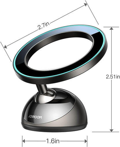 All-Metal MagSafe Car Mount - Ultra-Strong Magnetic Phone Holder for iPhone 16/15/14/13/12, Perfect for Dash Installation