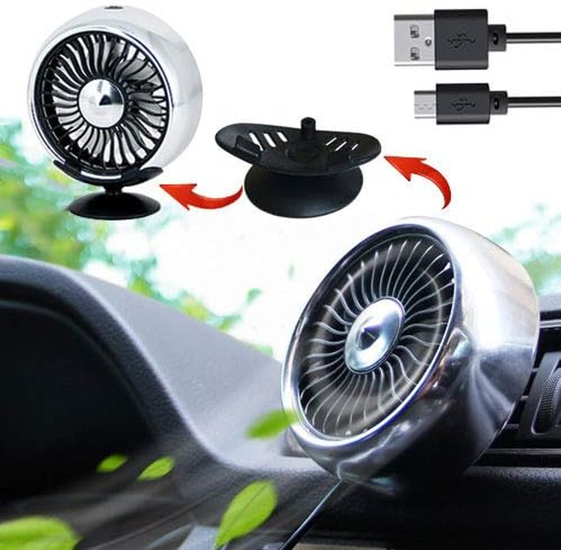 Aire Para Carro De Ventilador Aires Acondicionados Portatil Ventilacion Auto USB