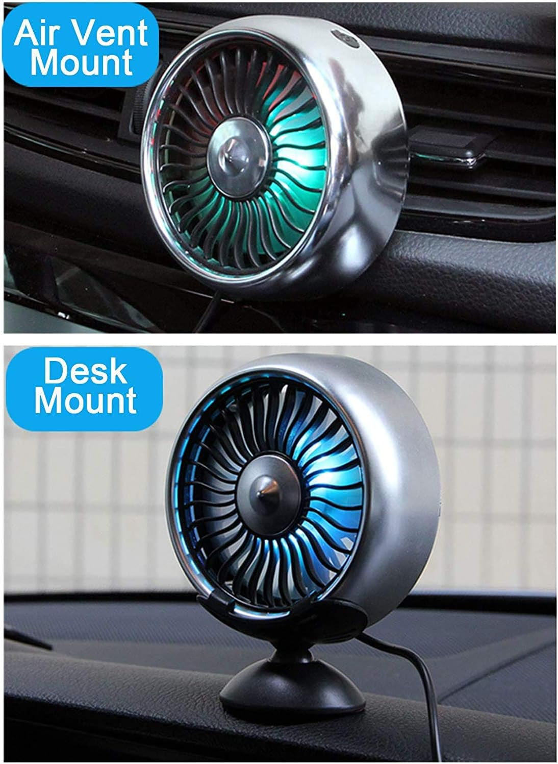 Aire Para Carro De Ventilador Aires Acondicionados Portatil Ventilacion Auto USB