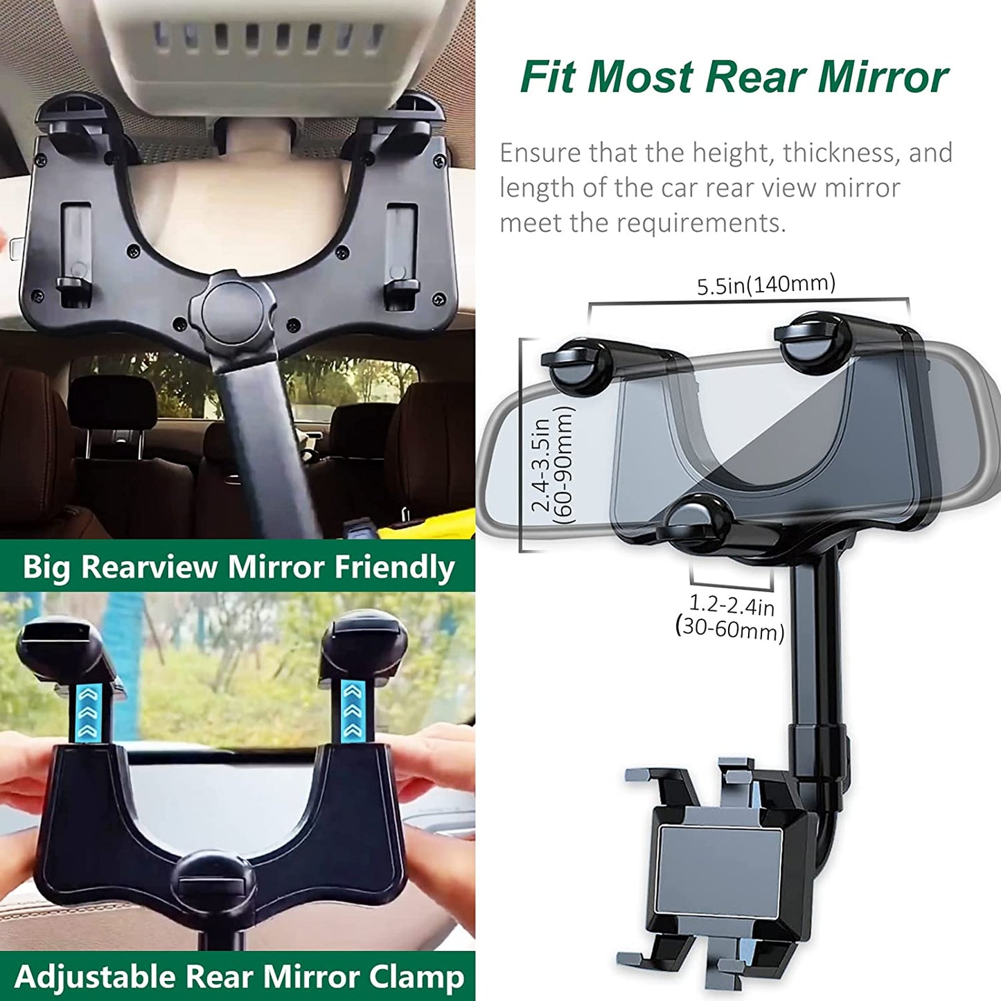 Soporte Universal para Celular de Auto - Rotación 360° para Mayor Comodidad y Seguridad