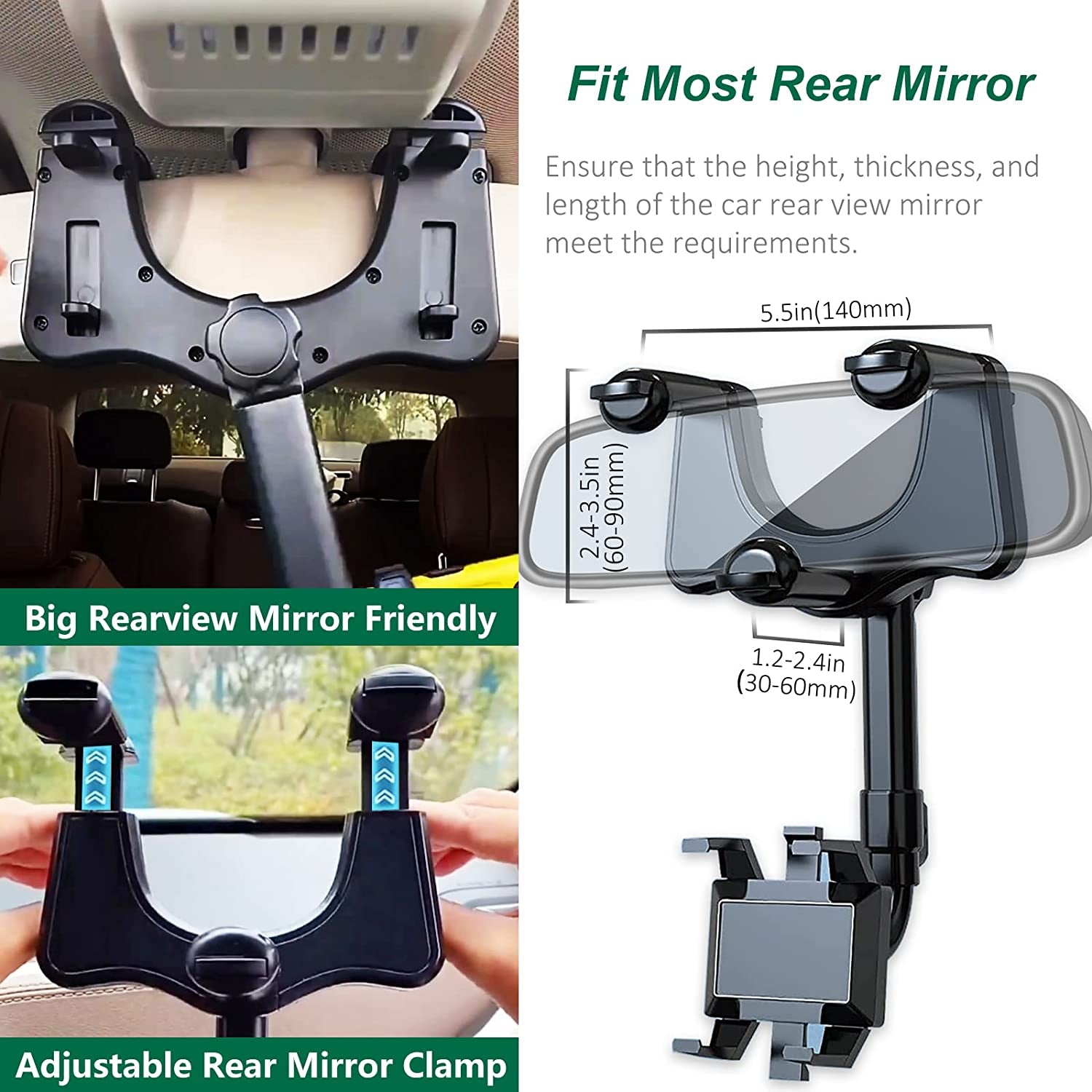 Soporte Universal para Celular de Auto - Rotación 360° para Mayor Comodidad y Seguridad