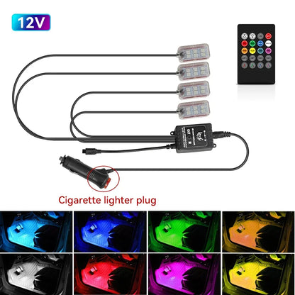 Transform Your Ride: RGB Neon Car LED Interior Lights with APP Control - Ultimate Atmosphere Enhancer!