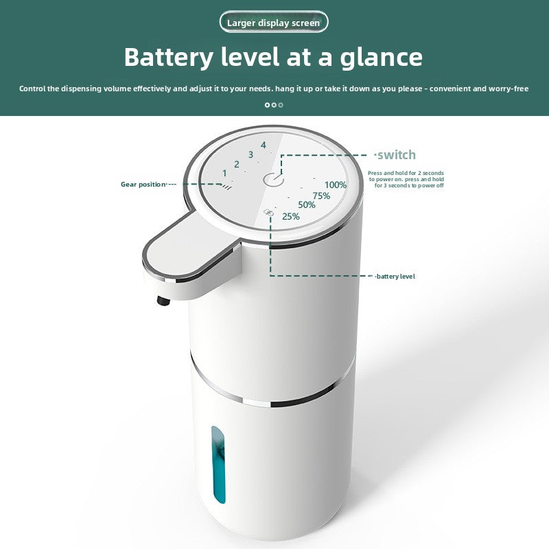 Dispensador de Jabón Inteligente con Sensor — Espuma Automática USB-C