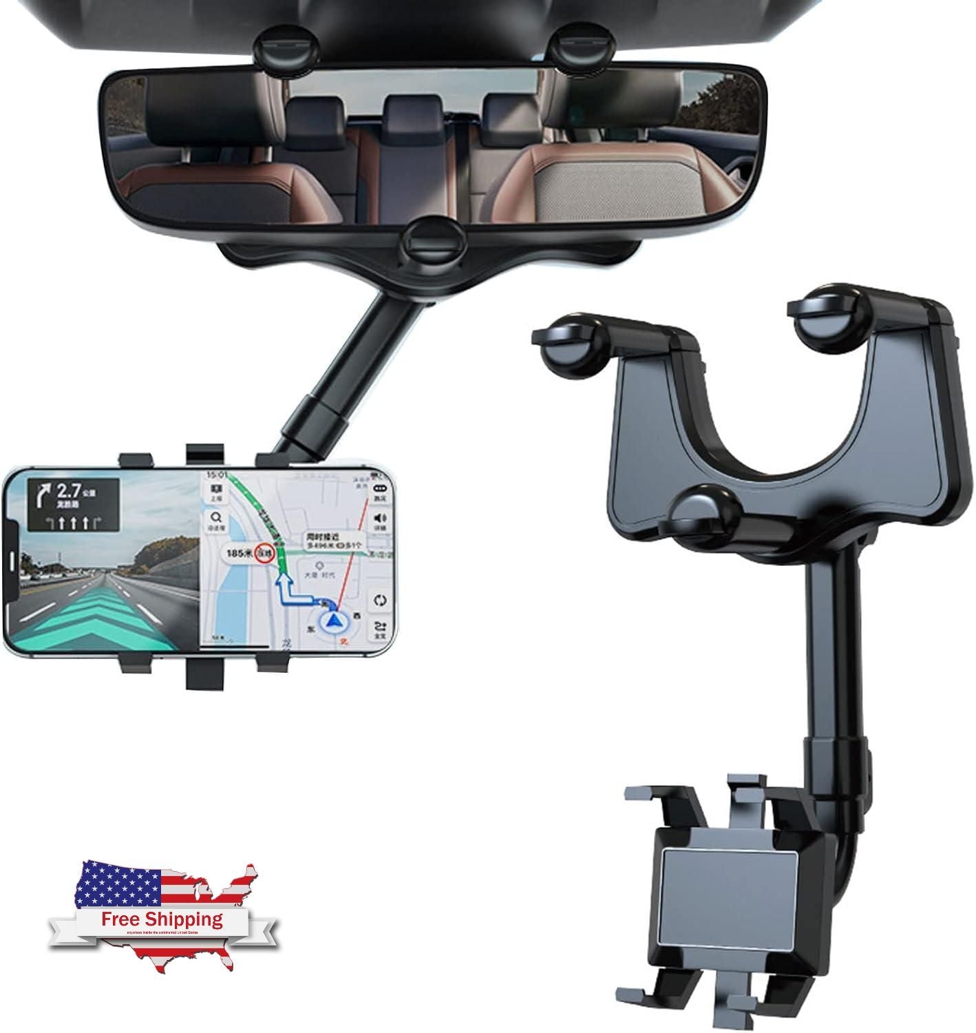 Soporte Universal para Celular de Auto - Rotación 360° para Mayor Comodidad y Seguridad