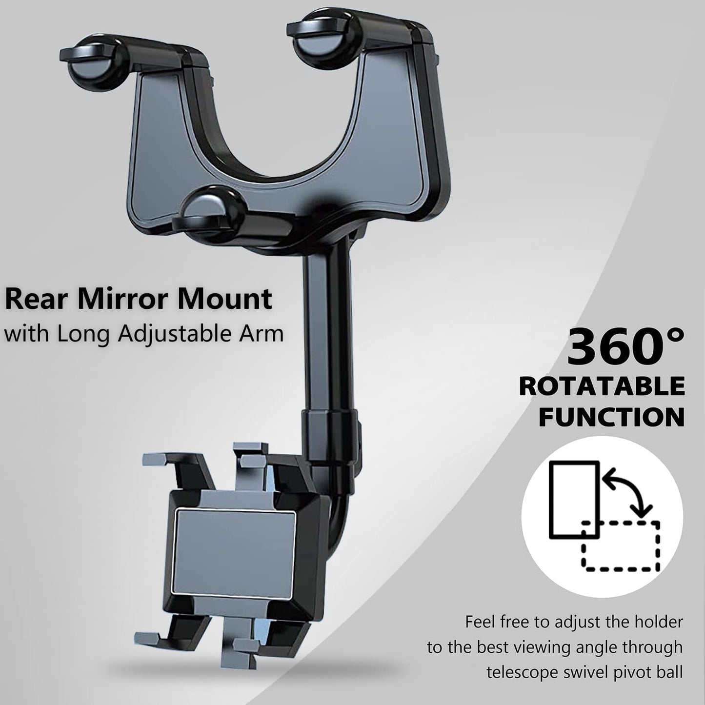 Soporte Universal para Celular de Auto - Rotación 360° para Mayor Comodidad y Seguridad