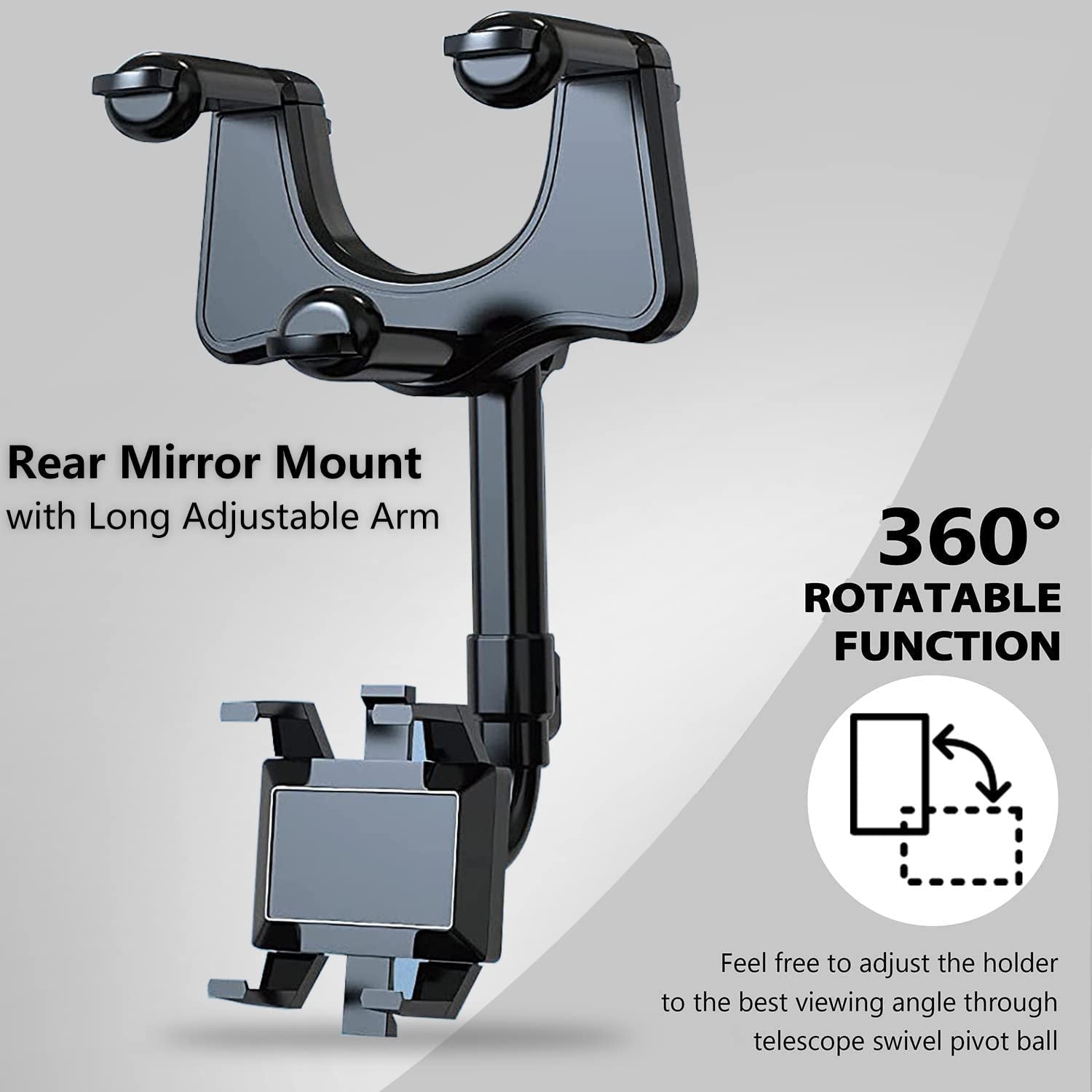 Soporte Universal para Celular de Auto - Rotación 360° para Mayor Comodidad y Seguridad