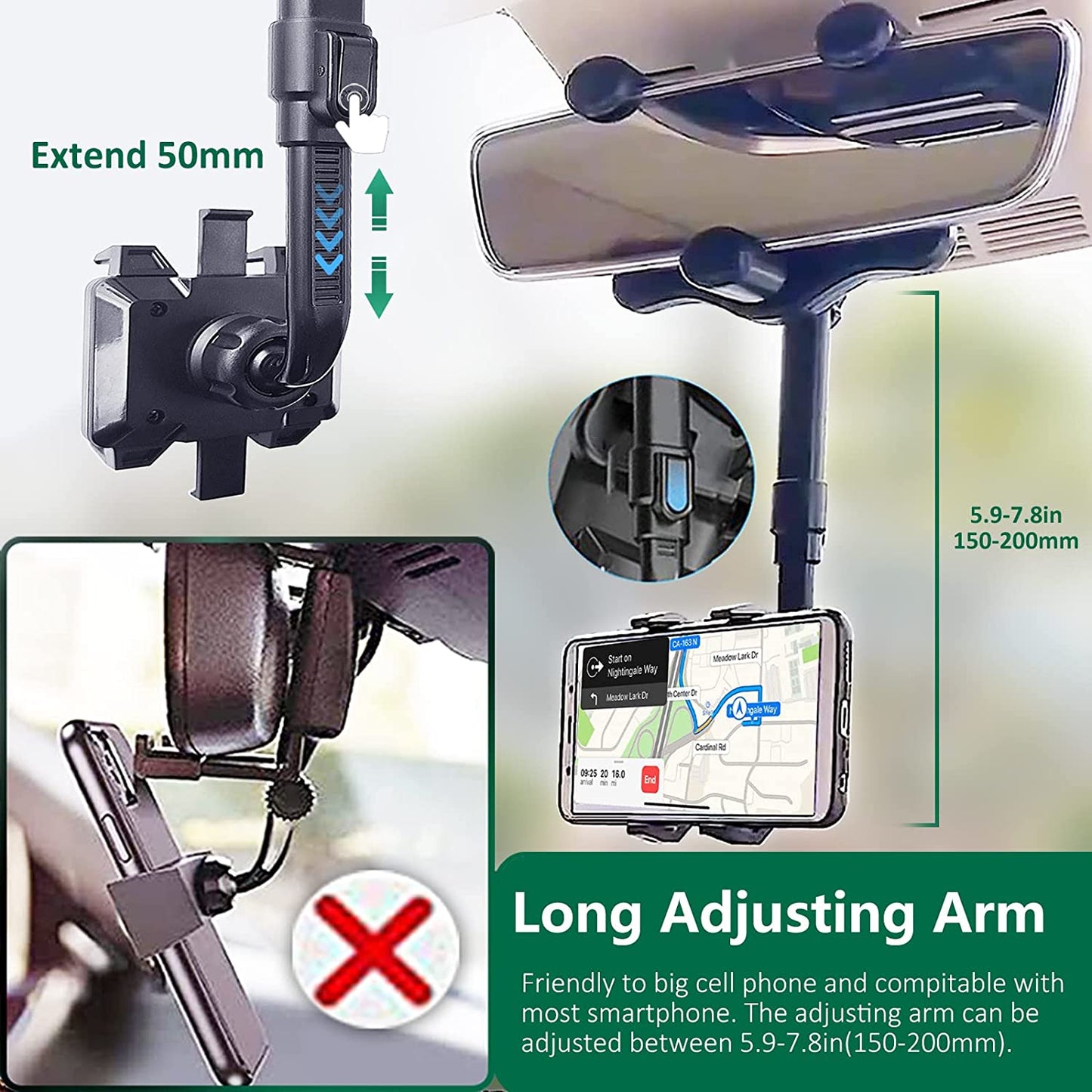 Soporte Universal para Celular de Auto - Rotación 360° para Mayor Comodidad y Seguridad